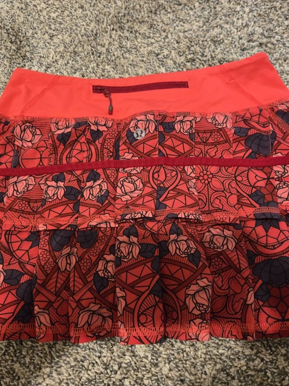 Lululemon Pace Setter Skirt Prisma Multi Guava Lava Boom Juice 2